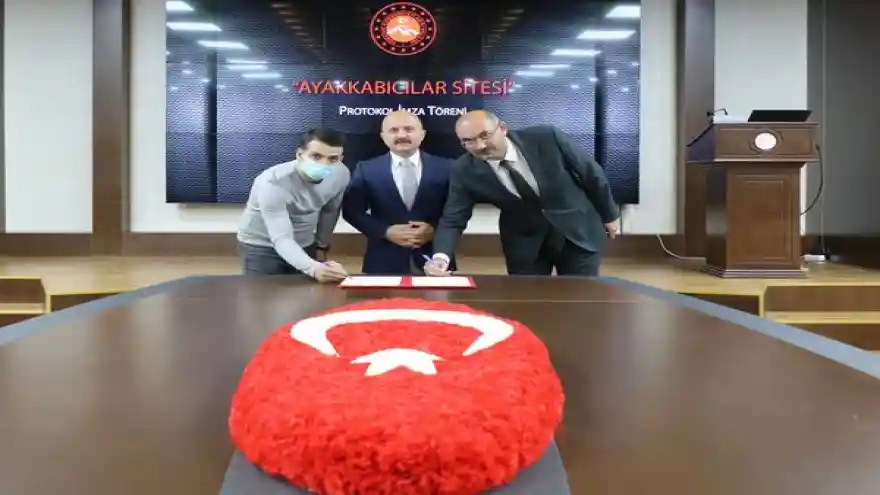 Ayakkabıcılar Sitesinin yeni yatırımları için imzalar atıldı.