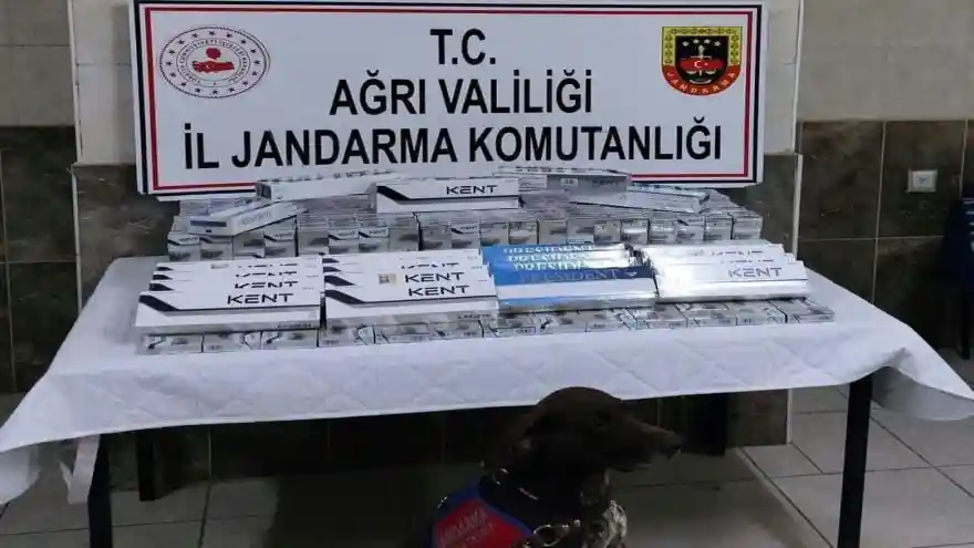 Ağrı'da Sigara Kaçakçılığında Kullanılan 5 Tır ve 1 Otobüse El Konuldu