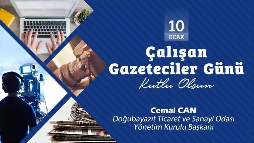 DTSO Başkanı Cemal Can'ın 10 Ocak Çalışan gazeteciler Günü Mesajı