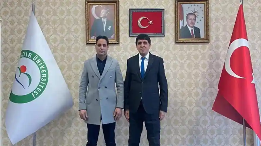 Ağrı'lı Yönetmen Tekin Girgin, Rektör Alma'yı Ziyaret Etti