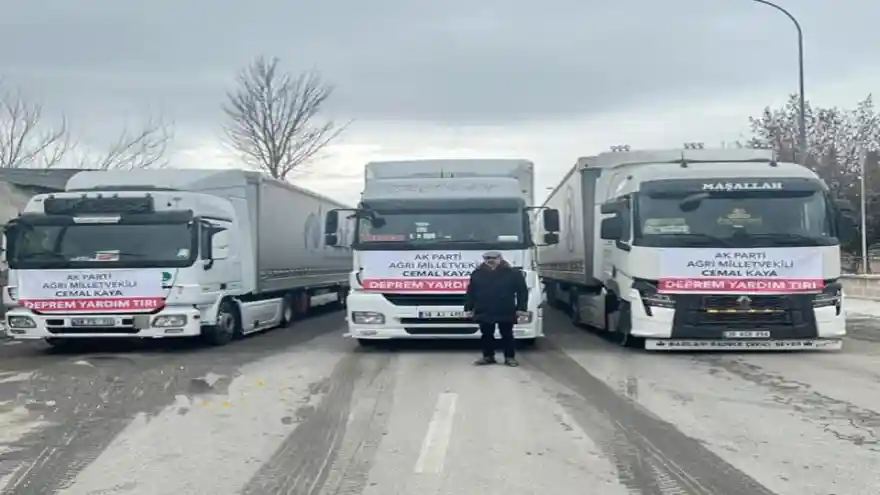 Ağrı Eski Milletvekili Cemal Kaya'dan Depremzedelere Yardım