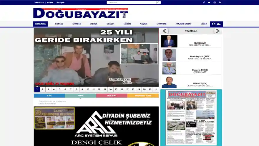 Doğubayazıt Gazetesi 25 yaşında