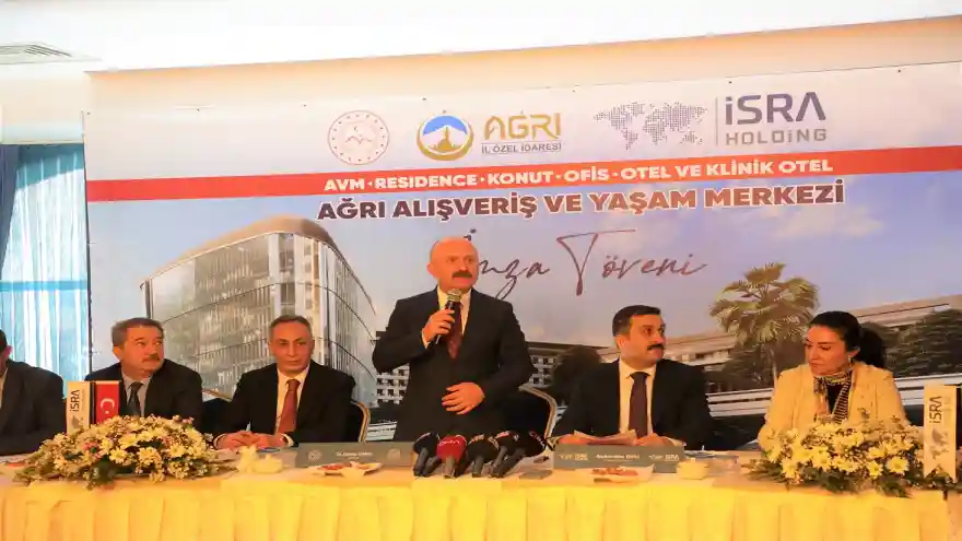 Ağrı’nın İlk Karma Konseptli Dev Alışveriş Ve Yaşam Merkezi Projesi İçin İmzalar Atıldı