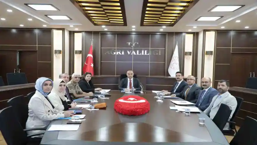 Ağrı’da okulların güvenliği için toplantı yapıldı