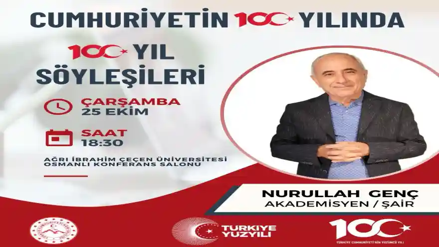 Nurullah Genç Ağrı’ya Geliyor