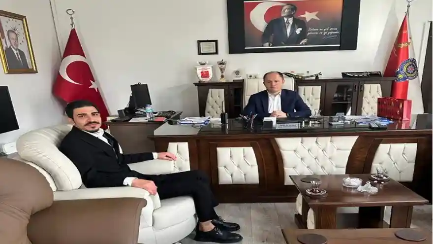 AKPARTİ GENÇLİK KOLLARI BAŞKANI ÇAÇANOĞLU, İLÇE EMNİYET MÜDÜRÜNÜ ZİYARET ETTİ