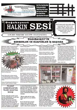 14.05.2020 TARİHLİ GAZETE