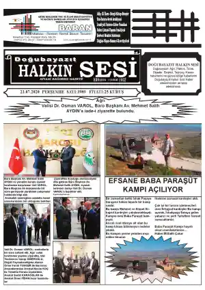 23.07.2020 TARİHLİ GAZETE