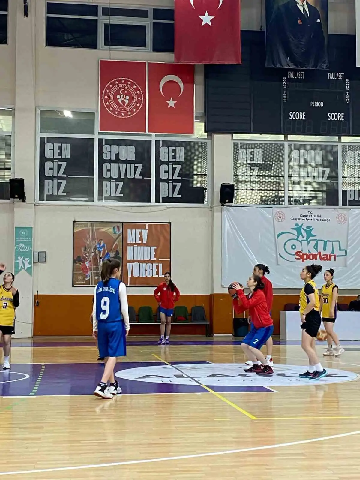 Ağrı Spor Lisesi Kız Basketbol Takımı Türkiye finallerinde mücadele edecek 