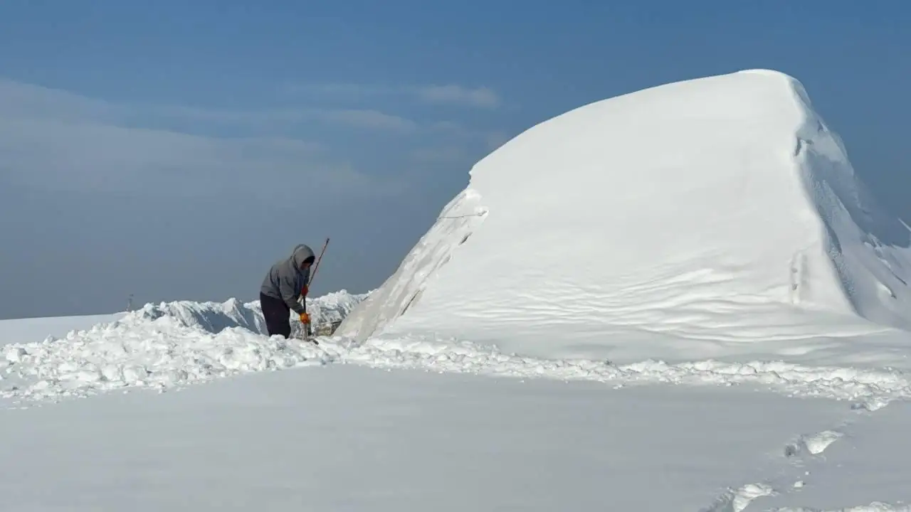 Ağrı kara teslim oldu 
