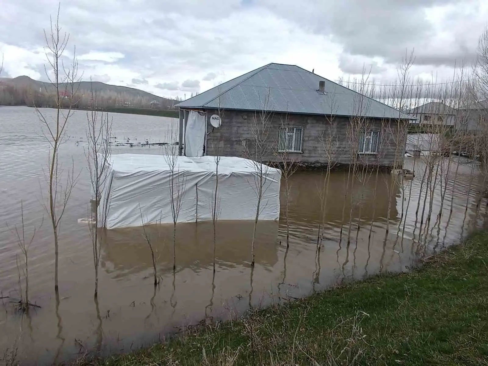 Patnos’ta sağanak taşkına neden oldu: Evleri su bastı 